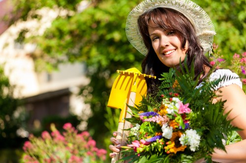 Secure checkout screen for Gardening Services Sutton showing payment options
